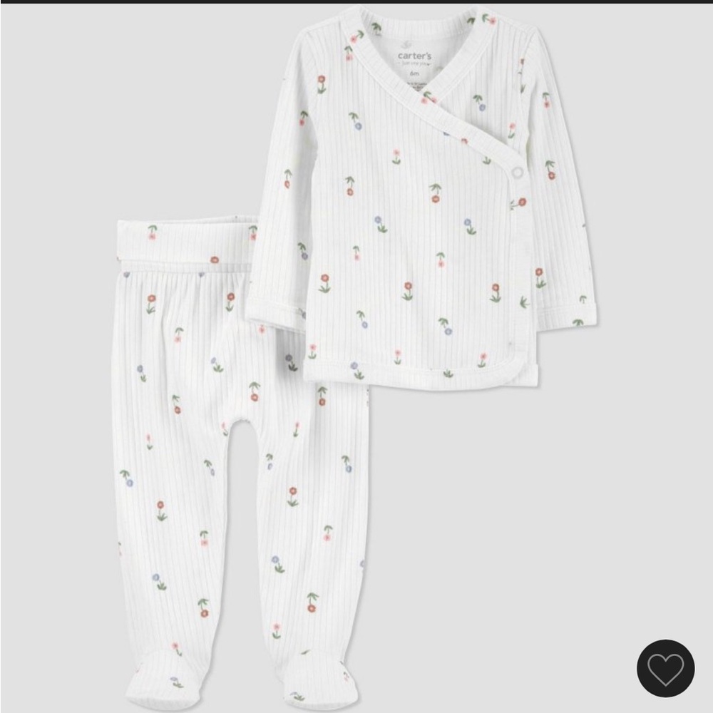 Carter's Infant Floral Matching Set Size 0-3 Months
